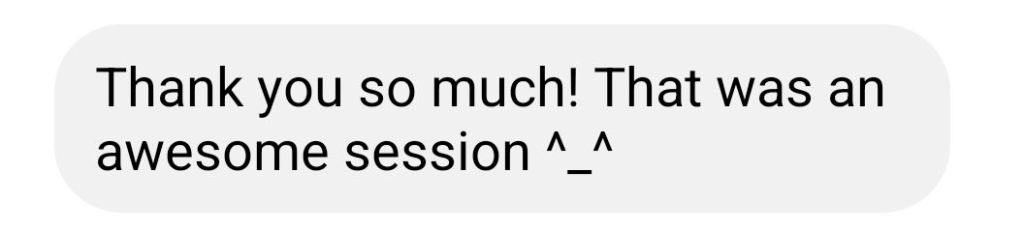 Thank you so much. That was an awesome session. ^_^ - G.
#vancouversbesthypnotherapist