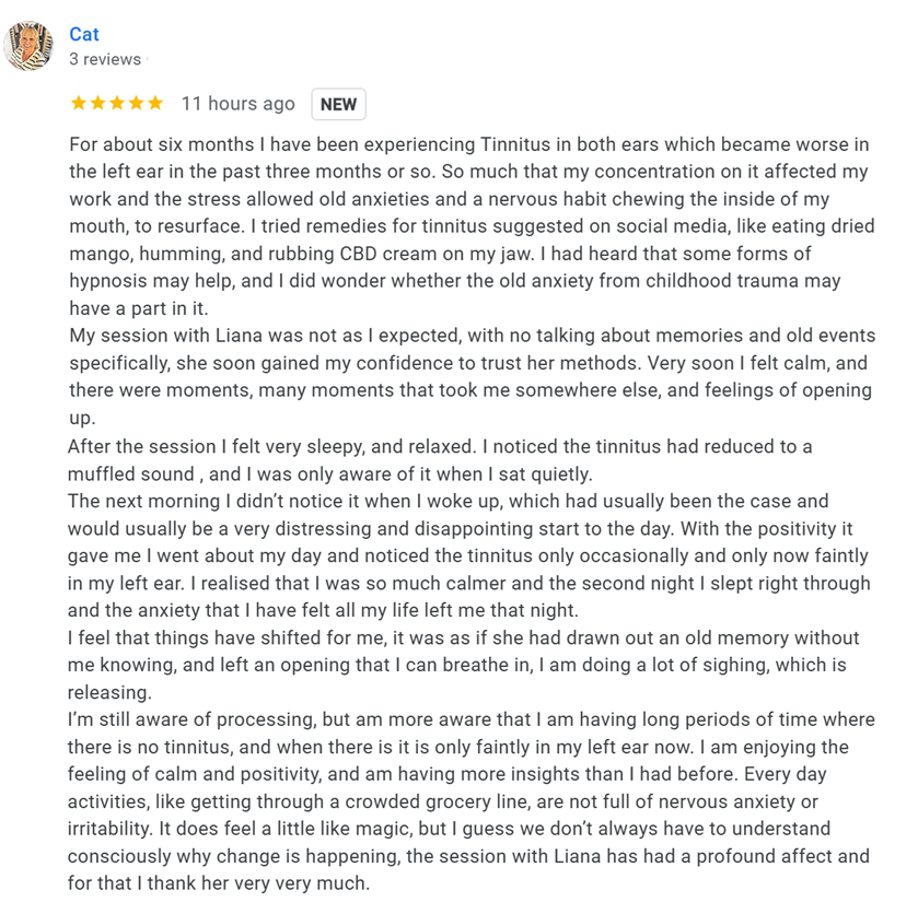 hypnosis for tinnitus