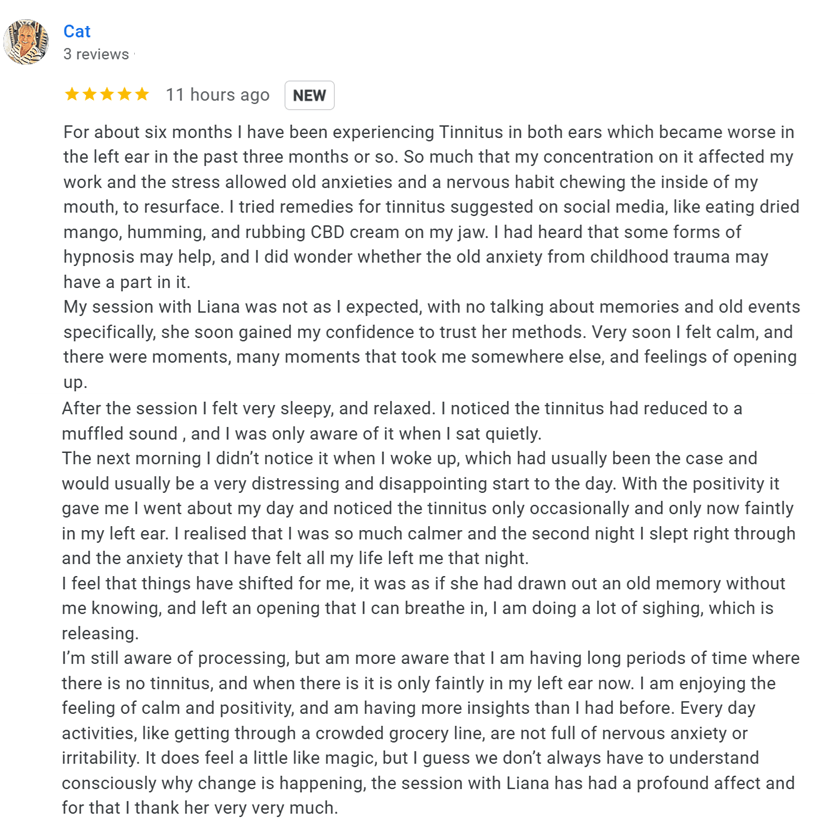 hypnosis for tinnitus